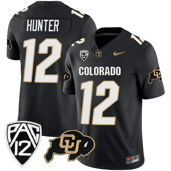 Travis Hunter Colorado Buffaloes College Football All Black Game Jersey