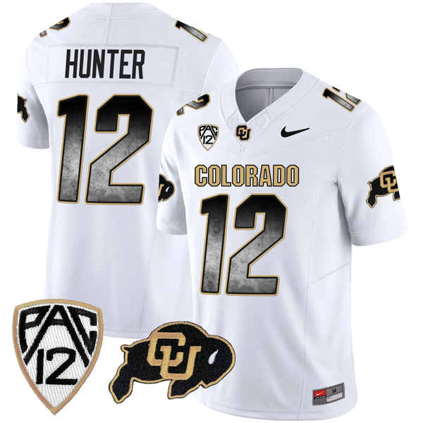 Travis Hunter Colorado Buffaloes College Football “Arch Smoke” White Jersey