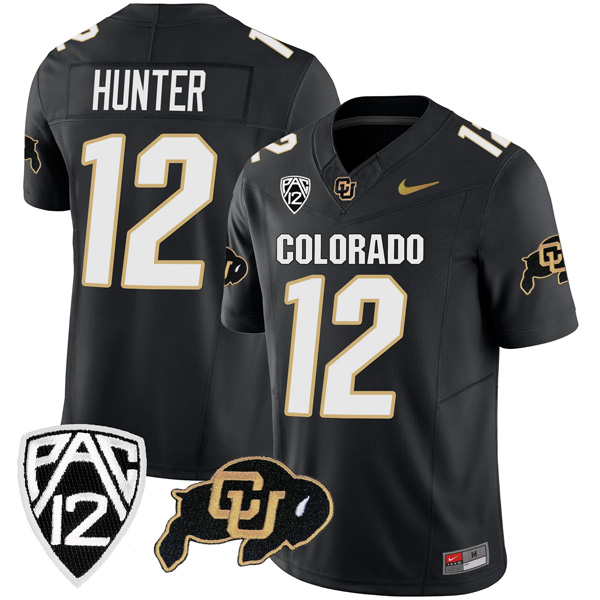 Travis Hunter Football Colorado Buffaloes Vapor Limited Stitched Jersey – Black