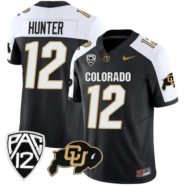 Travis Hunter Football Colorado Buffaloes Vapor Limited Stitched Jersey – Alternate Black