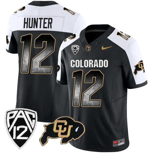 Travis Hunter Colorado Buffaloes College Football “Arch Smoke” Alternate Black Jersey