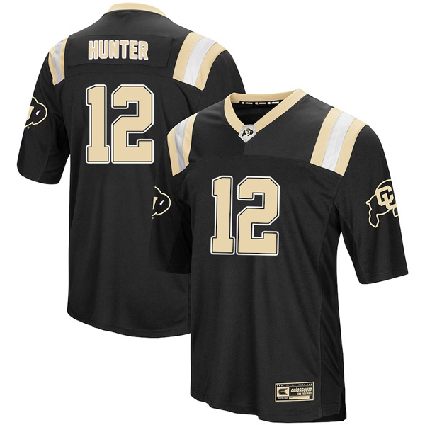 Travis Hunter Colosseum Black Colorado Buffaloes Foos Ball Football Jersey