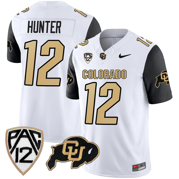 Travis Hunter Colorado Buffaloes College Football Black Sleeve Game Jersey