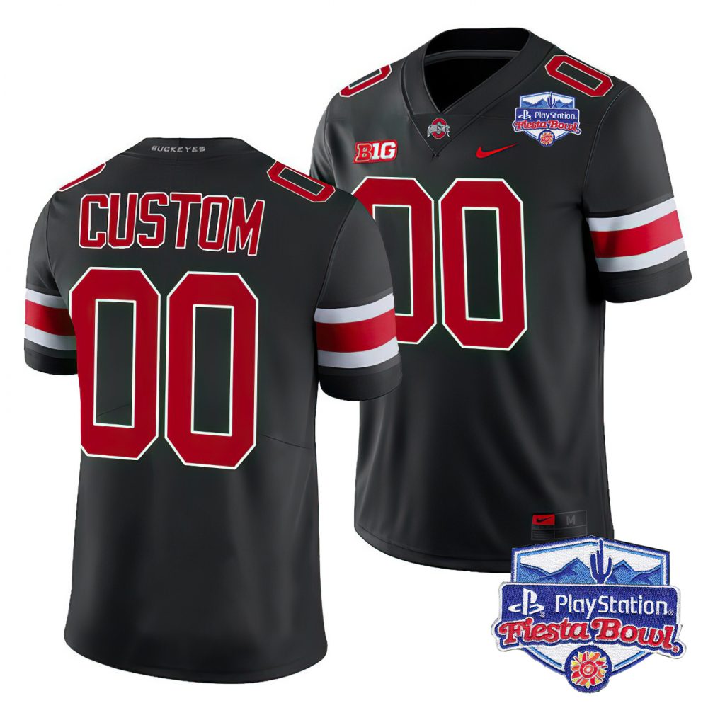 Ohio State Buckeyes Custom Jersey – PlayStation Fiesta Bowl Patch