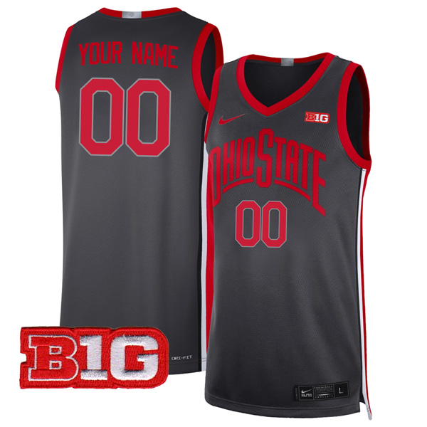 Ohio State Buckeyes College Basketball Custom Limited Game Jersey – Gray