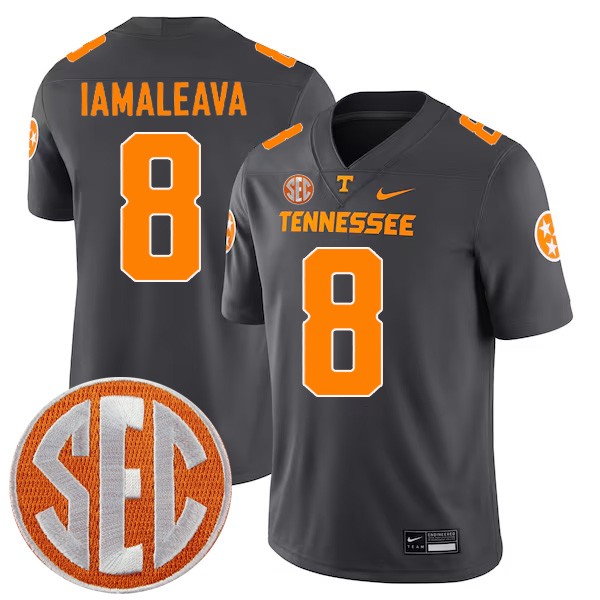 Nico Iamaleava Tennessee Volunteers Football Alternate Anthracite Jersey