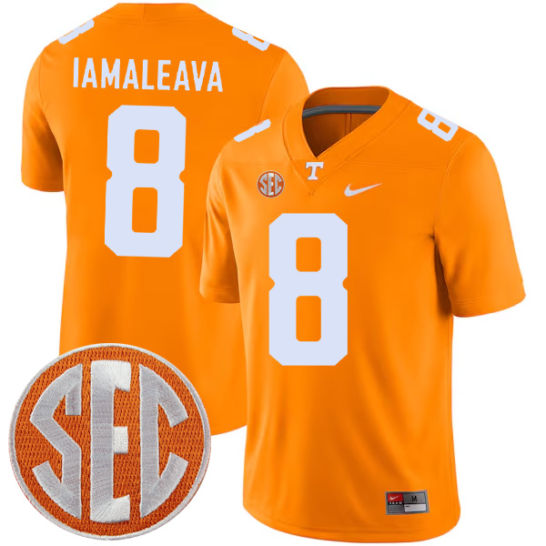 Nico Iamaleava Tennessee Volunteers Football Orange Home Game Jersey