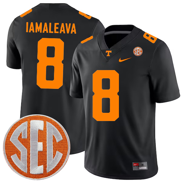 Nico Iamaleava Tennessee Volunteers Football Black Alternate Game Jersey