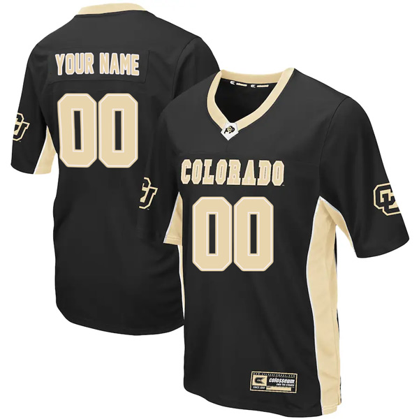 Custom Colorado Buffaloes Football Colosseum Black Max Power Jersey