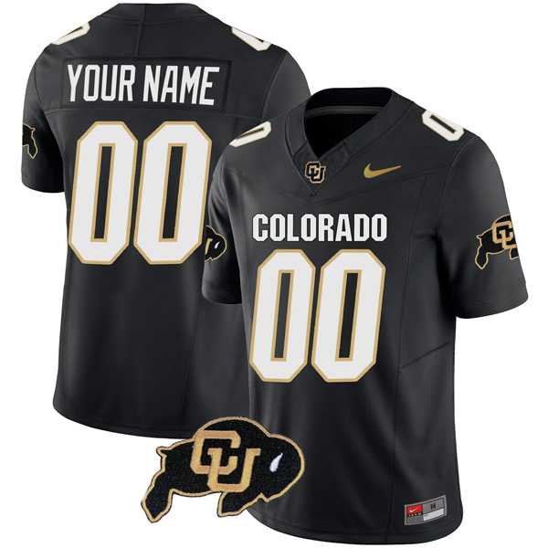 Custom Colorado Buffaloes Football Black Vapor F.U.S.E Limited Jersey – All Stitched