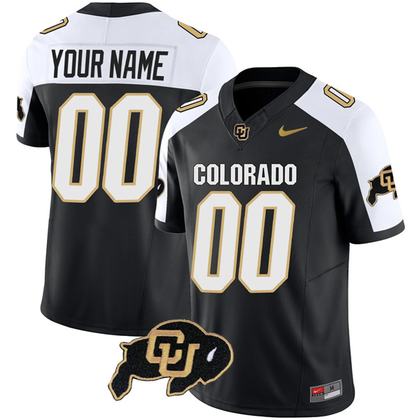 Custom Colorado Buffaloes Football Alternate Black Vapor F.U.S.E Limited Jersey – All Stitched