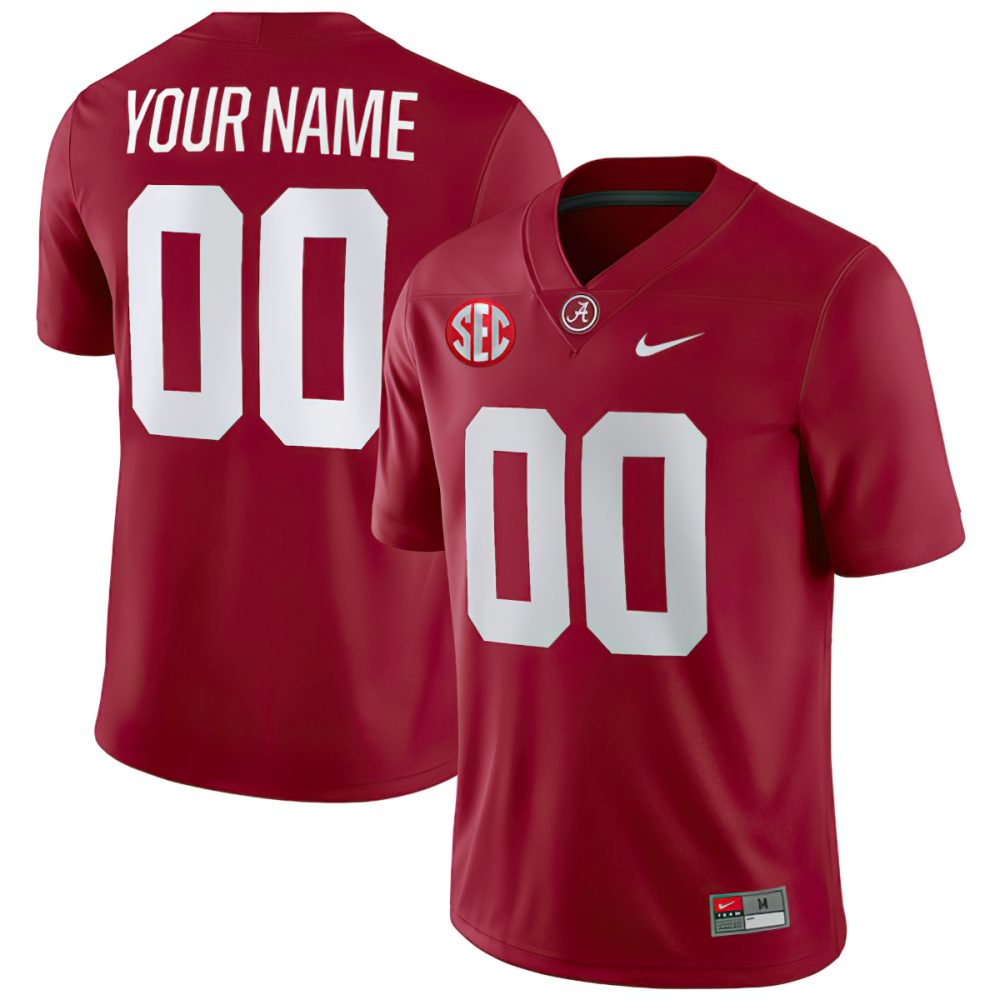 Alabama Crimson Tide College Football Custom Stitched Jersey Patch Collection – Crimson