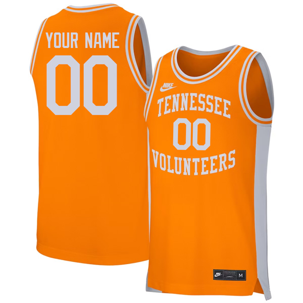 Tennessee Volunteers College Basketball Retro Stitched Custom Jersey – Orange