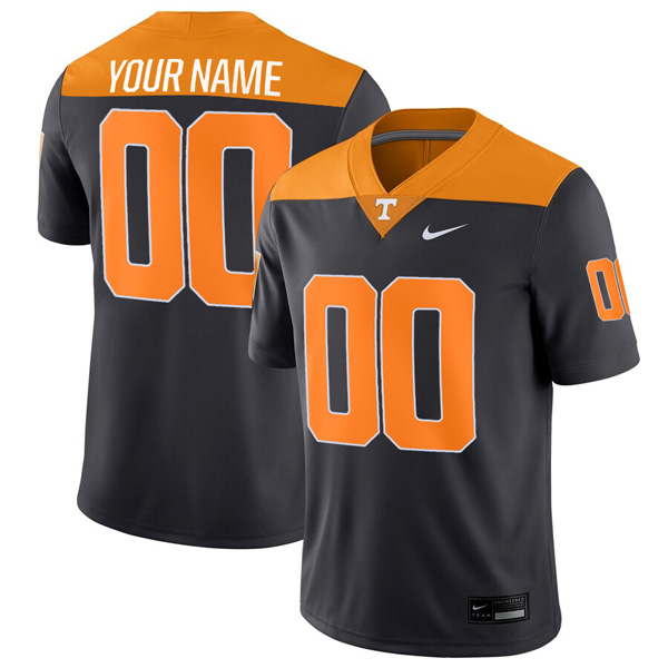 Tennessee Volunteers Orange Black Throwback Game Custom Name & Number Jersey – All Stitched