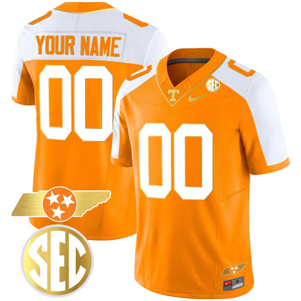 Tennessee Volunteers Gold Limited Custom All Stitched Jersey – Alternate Orange