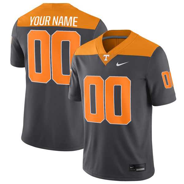 Tennessee Volunteers “Anthracite” Throwback Game Custom Name & Number Jersey – All Stitched