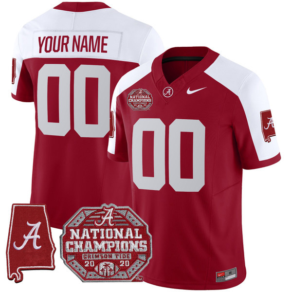 Alabama Crimson Tide Football F.U.S.E Version Stitched Custom Jersey – Alternate Crimson