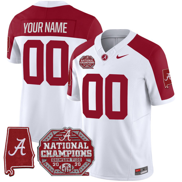 Alabama Crimson Tide Football F.U.S.E Version Stitched Custom Jersey – Reverse