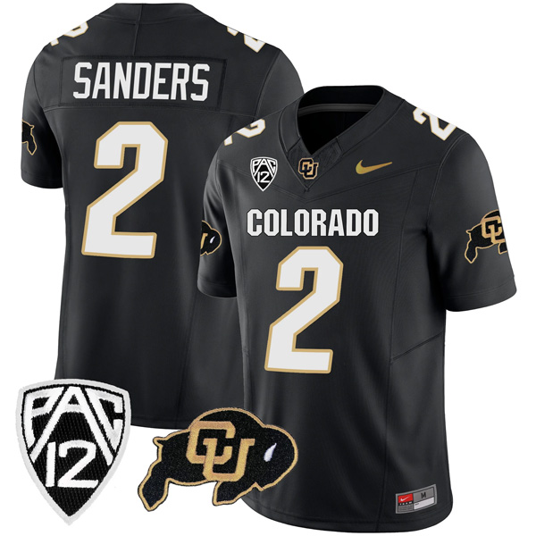 Shedeur Sanders Colorado Buffaloes Vapor Limited Stitched Jersey – Black