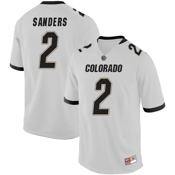 Shedeur Sanders Colorado Buffaloes College Football White Game Jersey