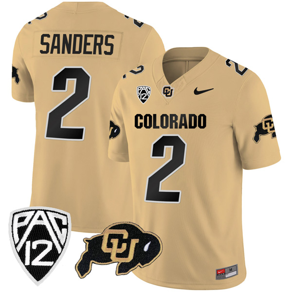 Shedeur Sanders Colorado Buffaloes College Football All Cream Game Jersey