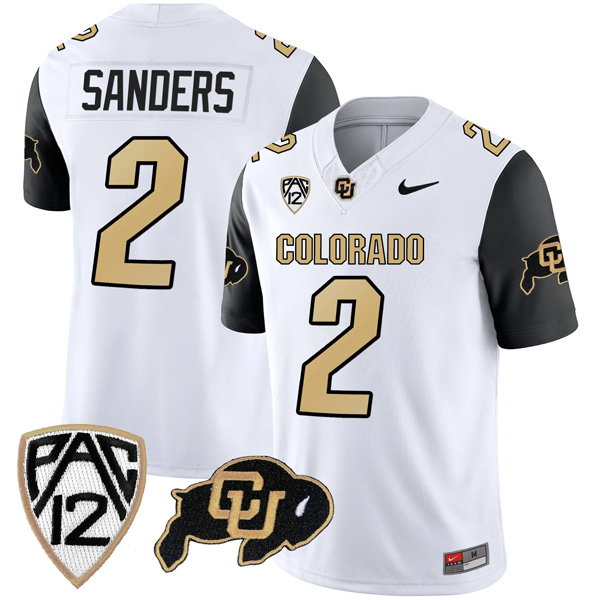 Shedeur Sanders Colorado Buffaloes College Football Black Sleeve Jersey