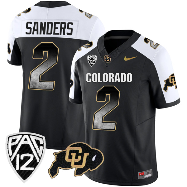 Shedeur Sanders Colorado Buffaloes College Football “Arch Smoke” Alternate Black Jersey