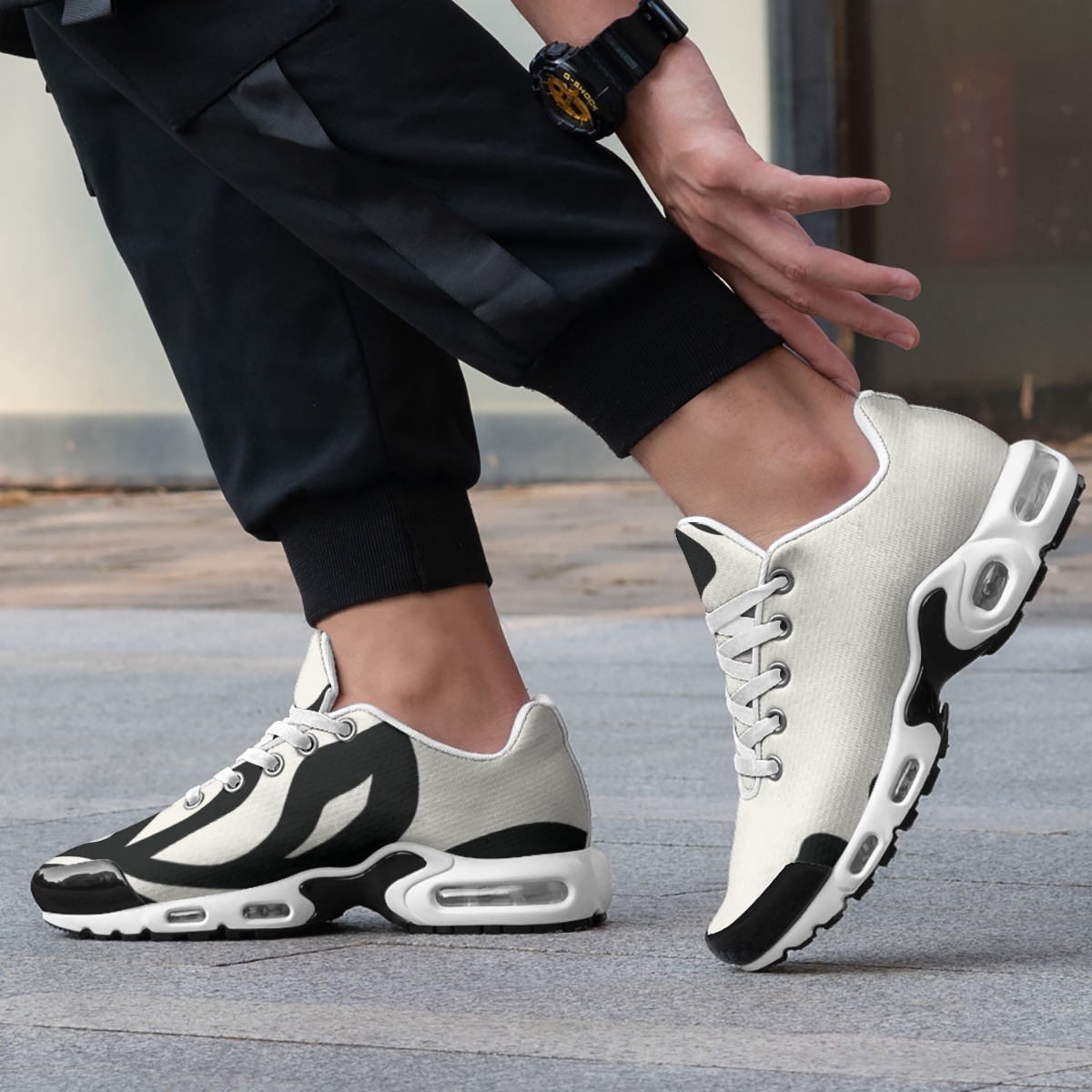 Classic Lace-Up Sneakers with Modern Cushion – Time Jersey